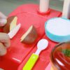Kitchen Set for Kids, Big Modern Kitchen set 87 pcs Pretend Play Cook with Sink, Light, Sound, Cutting Food, Steam and Water Features, by VALESSATI