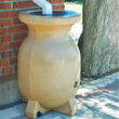 Koolscapes 55 Gallons Rain Barrel, Beige, Eco-Friendly 210L Rain Water Collection Barrel