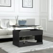 Brindle Rectangular Lift Top Coffee Table, Black Oak, by Hillsdale Living Essentials