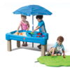 Step2 Cascading Cove Toddler Sandbox Water Table Cover and Umbrella