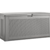 Rubbermaid Easy Install Outdoor Deck Box, Gray, Extra-Large