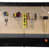 WEN 48 inch Steel Workbench with power outlets and light, 200lb capacity