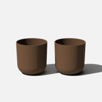 Veradek Pure Series Kona 15" Espresso Planter 2 Pack