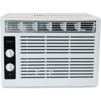 Whirlpool 5,000 BTU 115-Volt Window-Mounted Air Conditioner | AC for Rooms up to 150 Sq.Ft. | Mechanical Controls | Dehumidifer | Washable Filter | Auto-Restart | WHAW050DW