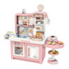 Kitchen Set for Kids 49 Pcs Pretend Play Cook, Sink, Light, Cutting Food, Steam, Water Features, by VALESSATI Kitchen Set for Kids 49 Pcs Pretend Play Cook, Sink, Light, Cutting Food, Steam, Water Features, by VALESSATI