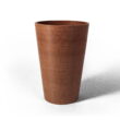 Algreen Valencia Planter, Round Taper Planter with Elevated Plant Shelf, 16-In.by 24-In., Spun Terracotta