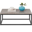 Best Choice Products 44in Rustic Modern Industrial Style Rectangular Wood Grain Top Coffee Table w/ 1.25in Top - Gray