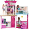 Barbie Dollhouse Set with 3 Dolls and Furniture, Pool and Accessories
