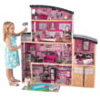 KidKraft Sparkle Mansion Wooden Dollhouse with Lights & Sounds and 30 Accessories, Pink