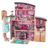 KidKraft Sparkle Mansion Wooden Dollhouse with Lights & Sounds and 30 Accessories, Pink
