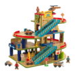 KidKraft Wash N Go Wooden Car Garage Playset with 19 Accessories and Moving Elevator