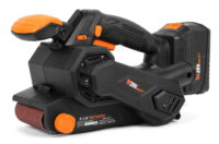 WEN 20V Max Cordless Belt Sander, Variable Speed, Handheld and Portable with 4.0Ah Battery and Charger