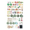 Kitchen Set for Kids, Big Modern Kitchen set 87 pcs Pretend Play Cook with Sink, Light, Sound, Cutting Food, Steam and Water Features, by VALESSATI