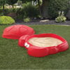 Step2 Crabbie Sandbox Kids Plastic Outdoor Sandbox with Cover Step2 Crabbie Sandbox Kids Plastic Outdoor Sandbox with Cover