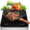 COOKTRON Single Induction Cooktop Burner, 1800W Burner Induction Cooktop