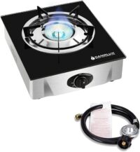 forimo Propane Gas Cooktop 2 Burner Gas Stove Portable Gas Stove Stainless  Steel Stove Dual Burner Auto Ignition Camping Dual Burner L