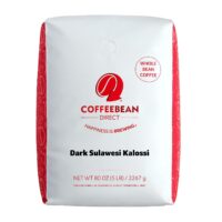 Coffee Bean Direct Dark Sulawesi Kalossi, Whole Bean Coffee, 5-Pound Bag
