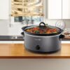 Crock-Pot 7 Quart Slower Cooker, Food Warmer, Charcoal (SCV700-KC)