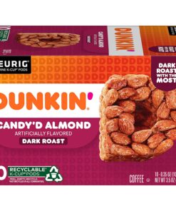 Dunkin' Candy'd Almond Dark Roast Flavored Coffee, 60 Keurig K-Cup Pods