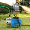 FOTING 1.6 HP Shallow Well Pump, 1215 GPH Portable Garden Pump, Stainless Steel Water Transfer Household Draining Irrigation Pump for Lawn Farm FOTING 1.6 HP Shallow Well Pump, 1215 GPH Portable Garden Pump, Stainless Steel Water Transfer Household Draining Irrigation Pump for Lawn Farm