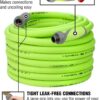 Flexzilla Garden Hose with SwivelGrip, 5/8 in. x 100 ft., Heavy Duty, Lightweight, Drinking Water Safe, ZillaGreen - HFZG5100YWS-E Flexzilla Garden Hose with SwivelGrip, 5/8 in. x 100 ft., Heavy Duty, Lightweight, Drinking Water Safe, ZillaGreen - HFZG5100YWS-E