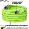 Flexzilla Garden Hose with SwivelGrip, 5/8 in. x 75 ft., Heavy Duty, Lightweight, Drinking Water Safe, ZillaGreen - HFZG575YWS-E Flexzilla Garden Hose with SwivelGrip, 5/8 in. x 75 ft., Heavy Duty, Lightweight, Drinking Water Safe, ZillaGreen - HFZG575YWS-E