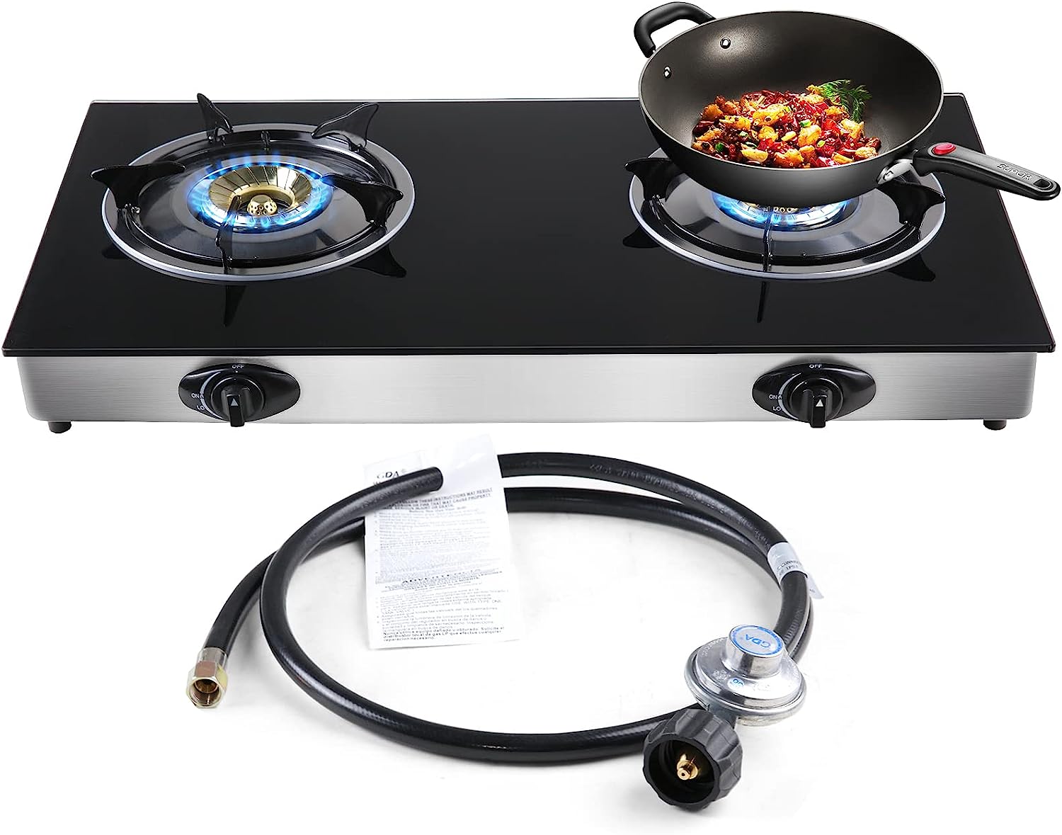  RV Stove Propane, Camplux Stainless Steel RV Cooktop