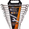 GEARWRENCH 15 Pc. 12 Pt. Long Pattern Combination Wrench Set, SAE - 81901
