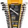GEARWRENCH 16 Pc. Ratcheting Combination Wrench Set with Tray, Metric - 9416 GEARWRENCH 16 Pc. Ratcheting Combination Wrench Set with Tray, Metric - 9416