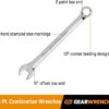 GEARWRENCH 28 Pc. 6 Pt. Combination Wrench Set, SAE/Metric - 81923, Chrome