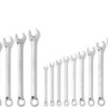 GEARWRENCH 28 Pc. 6 Pt. Combination Wrench Set, SAE/Metric - 81923, Chrome