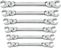 GEARWRENCH 6 Pc. Flex Flare Nut Wrench, Metric - 81911D