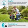 Gardena 18522-80 Frost Proof Hose Cart with Hose Guide, Includes 82 ft ½” Hose, 5 ft Connection Hose, Nozzle, and Adapters, Holds 328 ft ½” Hose, Durable Construction Gardena 18522-80 Frost Proof Hose Cart with Hose Guide, Includes 82 ft ½” Hose, 5 ft Connection Hose, Nozzle, and Adapters, Holds 328 ft ½” Hose, Durable Construction