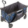 Gorilla Carts 7 Cubic Feet Foldable Collapsible Durable All Terrain Utility Pull Beach Wagon with Oversized Bed and Built in Cup Holders, Blue Gorilla Carts 7 Cubic Feet Foldable Collapsible Durable All Terrain Utility Pull Beach Wagon with Oversized Bed and Built in Cup Holders, Blue