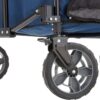 Gorilla Carts 7 Cubic Feet Foldable Collapsible Durable All Terrain Utility Pull Beach Wagon with Oversized Bed and Built in Cup Holders, Blue Gorilla Carts 7 Cubic Feet Foldable Collapsible Durable All Terrain Utility Pull Beach Wagon with Oversized Bed and Built in Cup Holders, Blue