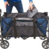 Gorilla Carts 7 Cubic Feet Foldable Collapsible Durable All Terrain Utility Pull Beach Wagon with Oversized Bed and Built in Cup Holders, Blue Gorilla Carts 7 Cubic Feet Foldable Collapsible Durable All Terrain Utility Pull Beach Wagon with Oversized Bed and Built in Cup Holders, Blue