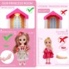 HCFJEH Dollhouse Play House for Girl, Doll House with Lights & Two Dolls & Furniture Accessories, Toddler DIY Princess House Playhouse Pretend Set Toy, Birthday Gift for 3 4 5 6 7 Year Old(11 Room) HCFJEH Dollhouse Play House for Girl, Doll House with Lights & Two Dolls & Furniture Accessories, Toddler DIY Princess House Playhouse Pretend Set Toy, Birthday Gift for 3 4 5 6 7 Year Old(11 Room)