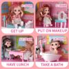HCFJEH Dollhouse Play House for Girl, Doll House with Lights & Two Dolls & Furniture Accessories, Toddler DIY Princess House Playhouse Pretend Set Toy, Birthday Gift for 3 4 5 6 7 Year Old(11 Room) HCFJEH Dollhouse Play House for Girl, Doll House with Lights & Two Dolls & Furniture Accessories, Toddler DIY Princess House Playhouse Pretend Set Toy, Birthday Gift for 3 4 5 6 7 Year Old(11 Room)