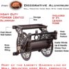 Liberty Garden 707 Decorative Wall Mount Garden Guide Hose Reel, Bronze