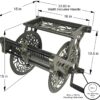 Liberty Garden 707 Decorative Wall Mount Garden Guide Hose Reel, Bronze