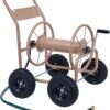 Liberty Garden 870-M1-2 Industrial 4-Wheel Garden Hose Reel Cart, Holds 300-Feet of 5/8-Inch Hose - Tan