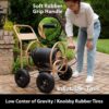 Liberty Garden 870-M1-2 Industrial 4-Wheel Garden Hose Reel Cart, Holds 300-Feet of 5/8-Inch Hose - Tan Liberty Garden 870-M1-2 Industrial 4-Wheel Garden Hose Reel Cart, Holds 300-Feet of 5/8-Inch Hose - Tan
