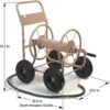 Liberty Garden 870-M1-2 Industrial 4-Wheel Garden Hose Reel Cart, Holds 300-Feet of 5/8-Inch Hose - Tan Liberty Garden 870-M1-2 Industrial 4-Wheel Garden Hose Reel Cart, Holds 300-Feet of 5/8-Inch Hose - Tan