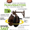 Liberty Garden Products 715 Navigator Rotating Garden Hose Reel, Holds 125-feet of 5/8-Inch Hose