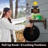 Liberty Garden Products 715 Navigator Rotating Garden Hose Reel, Holds 125-feet of 5/8-Inch Hose