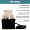 Little Giant VCMA-20ULS 115 Volt, 80 GPH, 1/30 HP Automatic Condensate Removal Pump with Safety Switch, White/Black, 554425