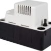 Little Giant VCMA-20ULS 115 Volt, 80 GPH, 1/30 HP Automatic Condensate Removal Pump with Safety Switch, White/Black, 554425