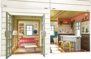 Little Tikes® Real Wood Stack ‘n Style™ Dollhouse with 14 Accessories and Many Combinations to Customize, Personalize, Dream, Design and Build and Play with Any 12-Inch Dolls