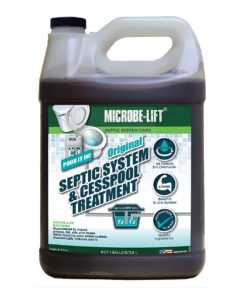 MICROBE-LIFT Septic Tank and Cesspool Treatment Enzymes - 2 Year Supply - Bacteria Digests Grease, Fats, Oils and Tissue, 1 Gal