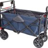 Mac Sports WPP-100 Utility Wagon Outdoor Heavy Duty Folding Cart Push Pull Collapsible